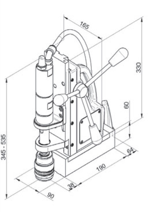 AirMAB 5000 气动型磁力钻